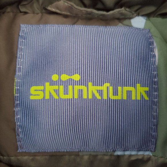 Skunkfunk Multicolor Camouflage Full Zip Mock Neck Puffer Jacket - Picture 13 of 16